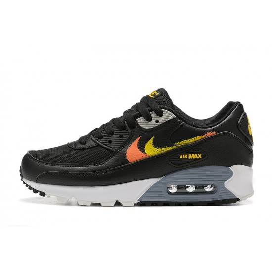 Sports Shoes Nike Air Max 90 (M) Black Yellow and Orange