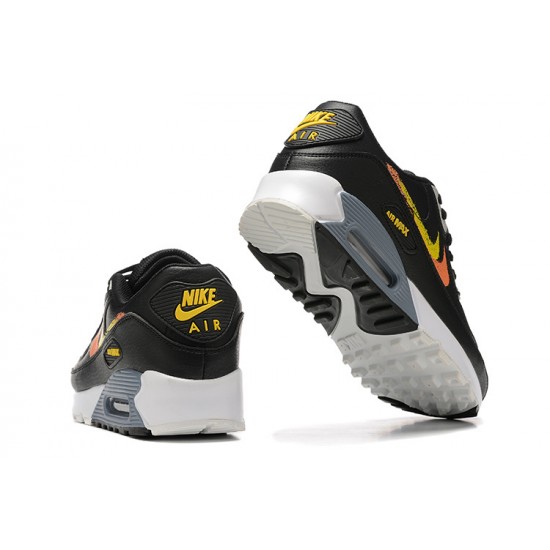 Sports Shoes Nike Air Max 90 (M) Black Yellow and Orange