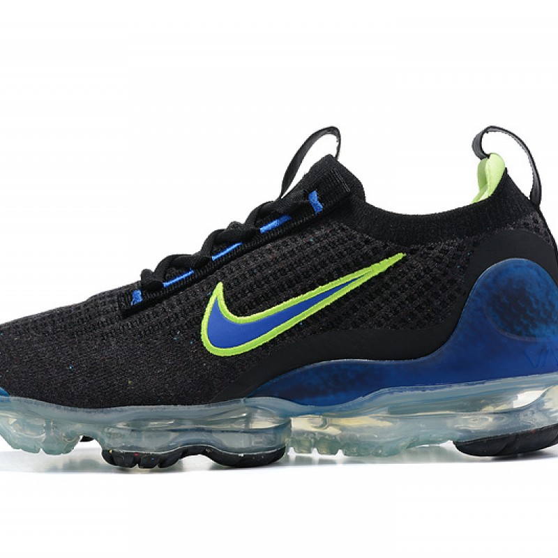 Sports Shoes Nike Air VaporMax 2021 Flyknit (W/M) Black Green and Blue