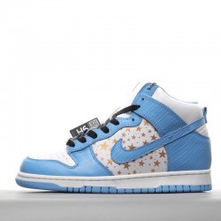 Nike SB Dunk High Pro Pro SB Supreme Blue Stars 307385-141 Blue Nike Dunk Rep