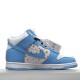 Nike SB Dunk High Pro Pro SB Supreme Blue Stars 307385-141 Blue Nike Dunk Rep
