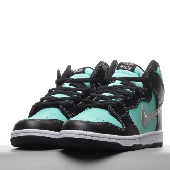 Nike SB Dunk High Pro Tiffany 653599-400 Green Black Nike Dunk Rep