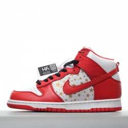 Nike SB Dunk High Suprme Red Stars 307385-161 red White Nike Dunk Rep