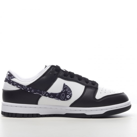 Nike Dunk Low Black Paisley DH4401-100 Black White Nike Dunk Rep