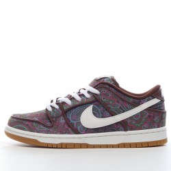 Nike Dunk SB Low Paisley Burgundy DH7534-200 Brown Nike Dunk Rep