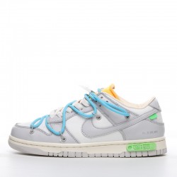 Nike Dunk Low Off-White“04 of 50”OW DM1602-115 Blue Gray Shoes