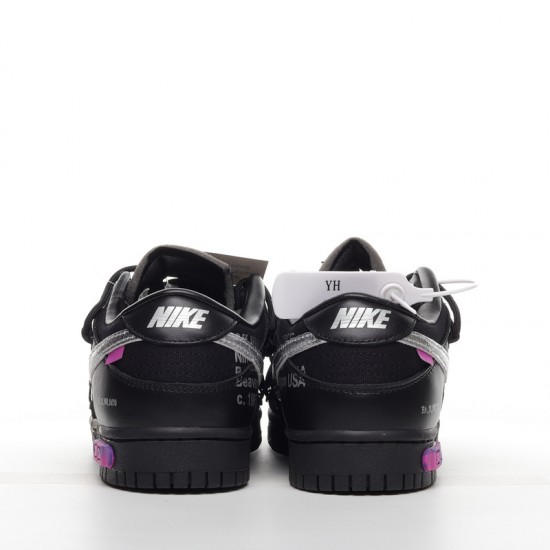Off-White™ x Nike Dunk Low Lot 50 of 50 DM1602-001 Black Shoes