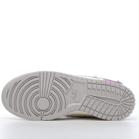 Nike Dunk Low Off-White“The 50”OW DM1602-118 Gray Shoes