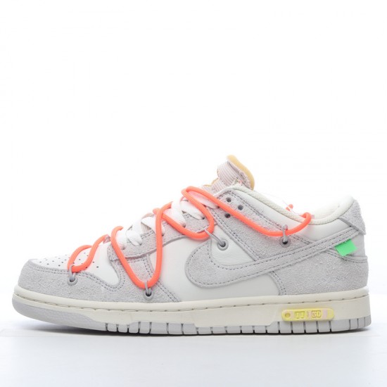 Nike SB Dunk Low Off-White Lot 11 of 50 DJ0950-108 Orange Gray Shoes