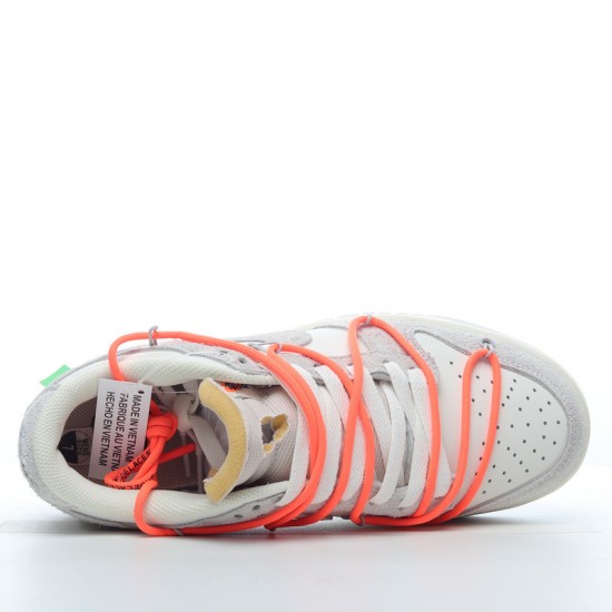 Nike SB Dunk Low Off-White Lot 11 of 50 DJ0950-108 Orange Gray Shoes