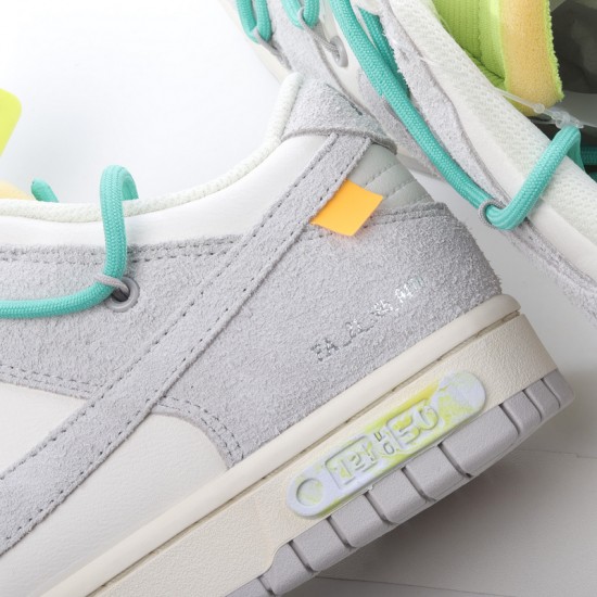 Nike SB Dunk Low Off-White Lot 14 of 50 DJ0950-106 Green Gray Shoes