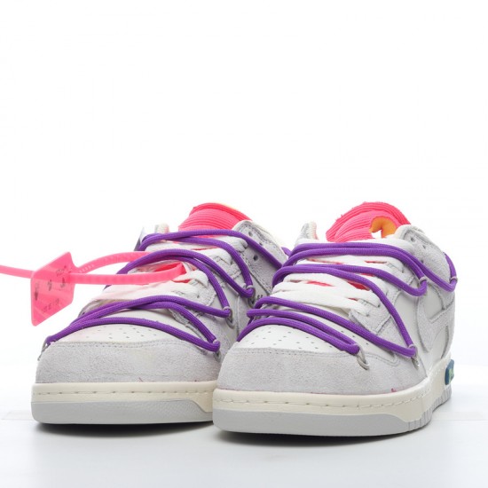 Nike SB Dunk Low Off-White Lot 15 of 50 DJ0950-101 Purple Gray Shoes