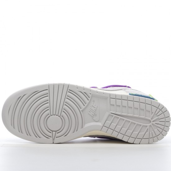 Nike SB Dunk Low Off-White Lot 15 of 50 DJ0950-101 Purple Gray Shoes