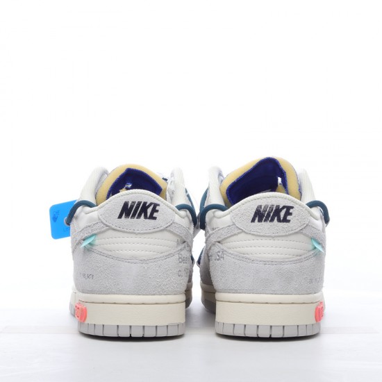 Nike SB Dunk Low Off-White Lot 16 of 50 DJ0950-111 Blue Gray Shoes
