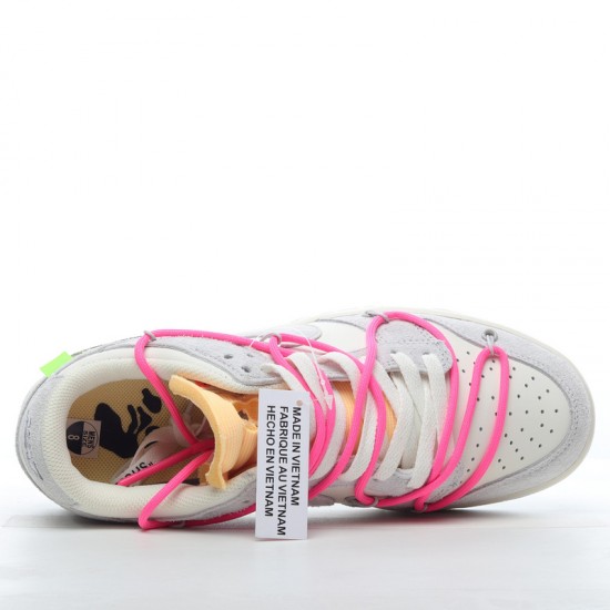 Nike SB Dunk Low Off-White Lot 17 of 50 DJ0950-117 Pink Gray Shoes