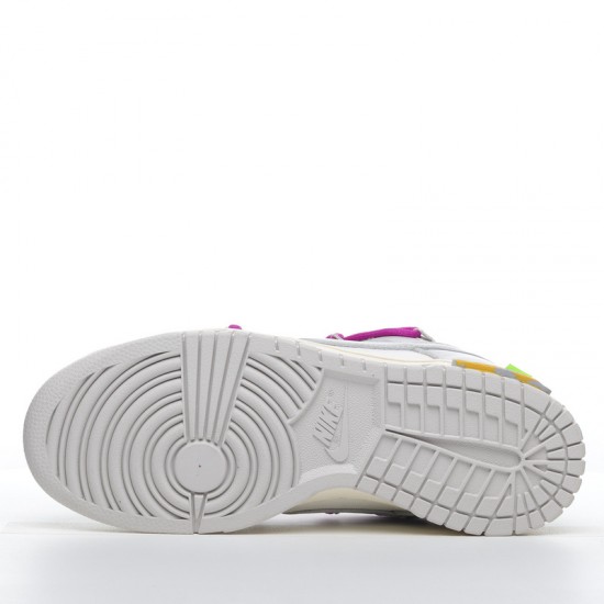 Nike SB Dunk Low Off-White Lot 21 of 50 DM1602-100 Purple Gray Shoes