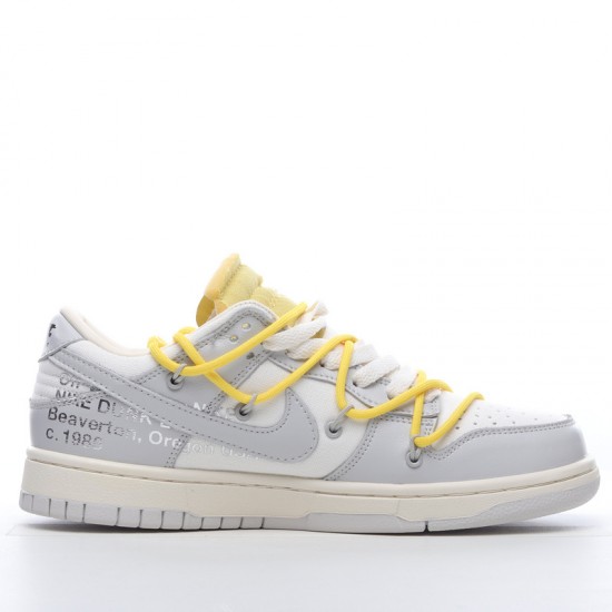 Nike SB Dunk Low Off-White Lot 29 of 50 DM1602-103 Yellow Gray Shoes