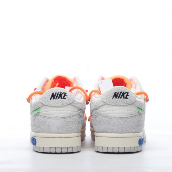 Nike SB Dunk Low Off-White Lot 31 of 50 DJ0950-116 Orange Gray Shoes