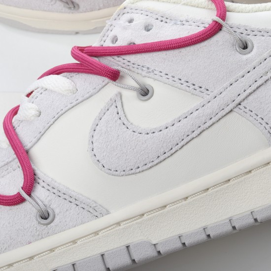 Nike SB Dunk Low Off-White Lot 35 of 50 DJ0950-114 Purple Gray Shoes