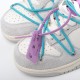 Nike SB Dunk Low Off-White Lot 36 of 50 DJ0590-107 Blue Gray Shoes