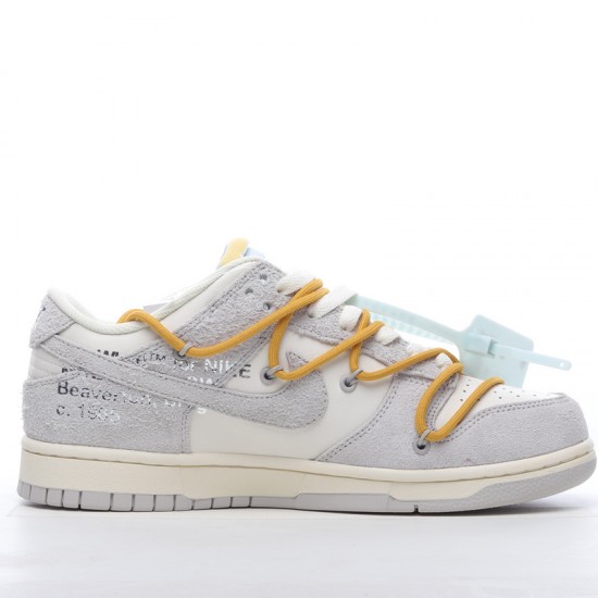 Nike SB Dunk Low Off-White Lot 37 of 50 DJ0590-105 Blue Gray Shoes