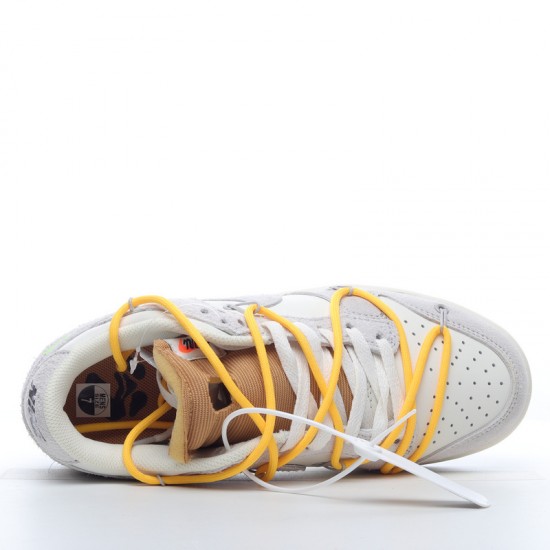 Nike SB Dunk Low Off-White Lot 39 of 50 DJ0950-109 Yellow Gray Shoes