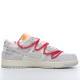 Nike SB Dunk Low Off-White Lot 40 of 50 DJ0950-103 Red Gray Shoes