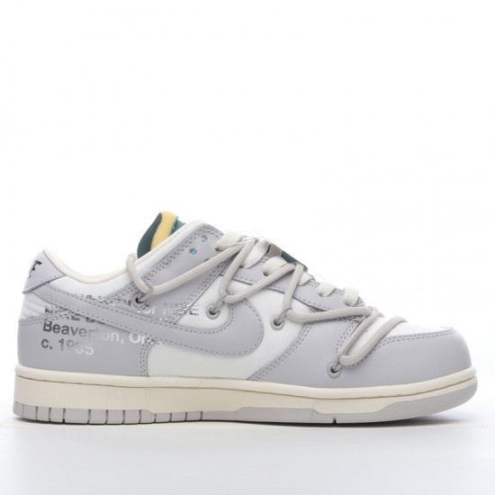 Nike SB Dunk Low Off-White Lot 42 of 50 DM1602-117 Gray Shoes