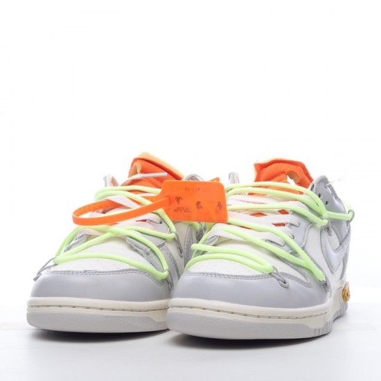 Nike SB Dunk Low Off-White Lot 43 of 50 DM1602-128 Yellow Gray Shoes