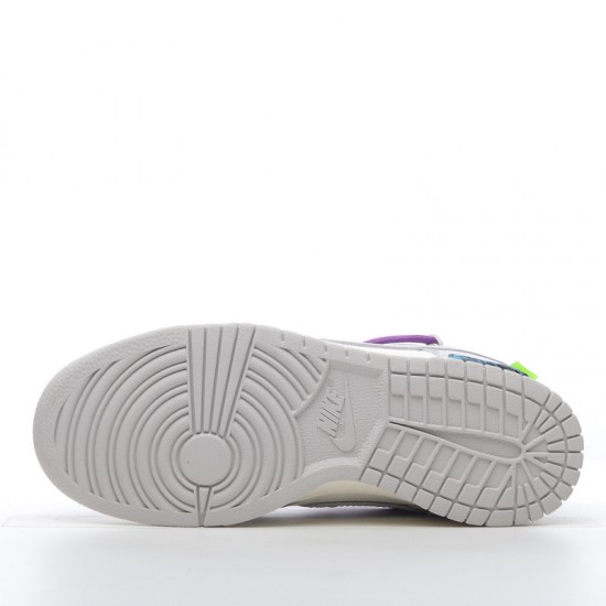 Nike SB Dunk Low Off-White Lot 48 of 50 DM1602-107 Purple Gray Shoes