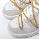 Off_White × Nike Dunk Low ＂The 50＂ DJ0950-105 Gray Shoes