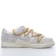 Off_White × Nike Dunk Low ＂The 50＂ DJ0950-105 Gray Shoes